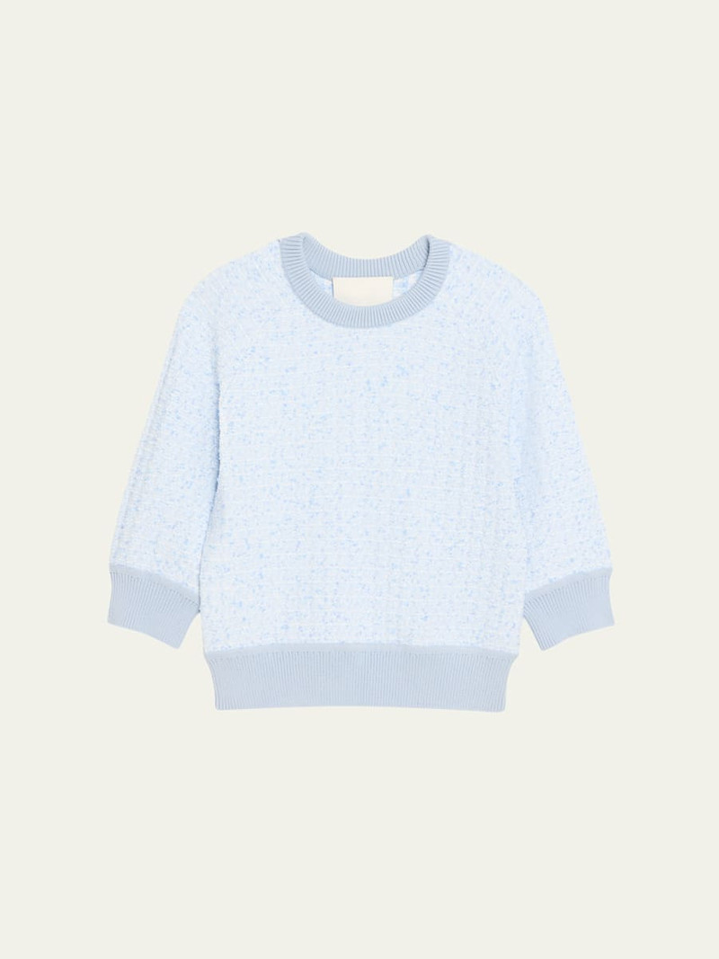 Crewneck Three-Quarter Sleeve Sweater 1