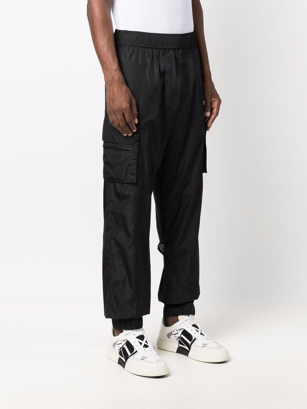 cargo-pocket track pants - 3