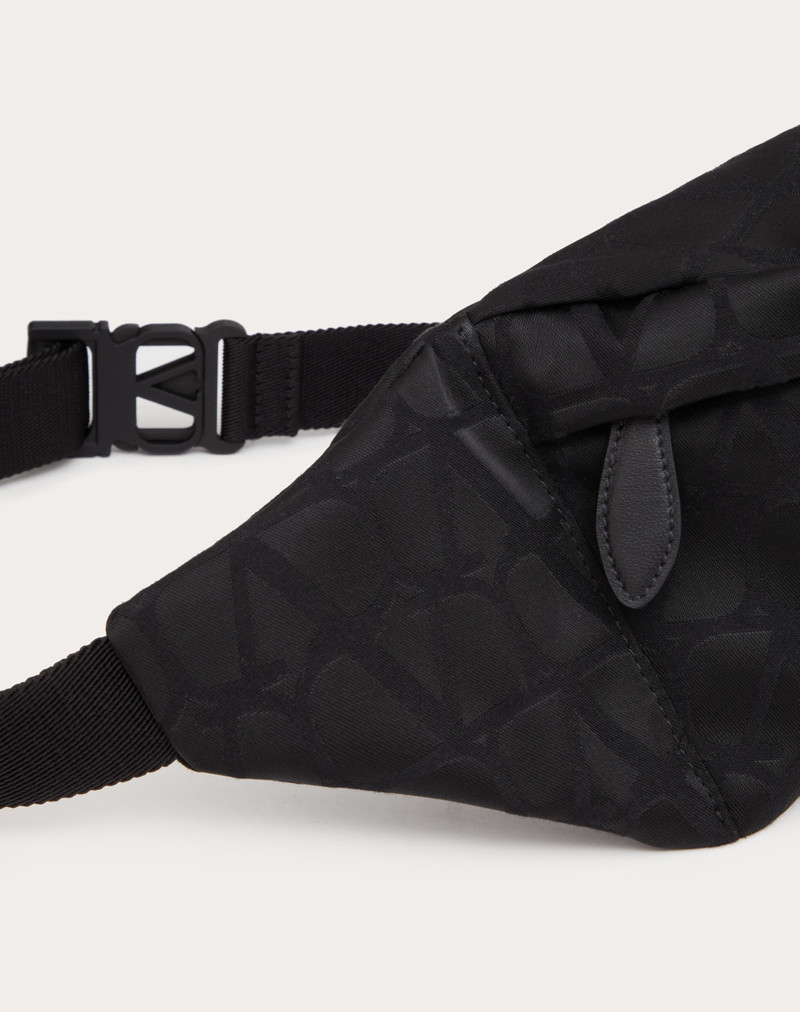BLACK ICONOGRAPHE NYLON BELT BAG 8