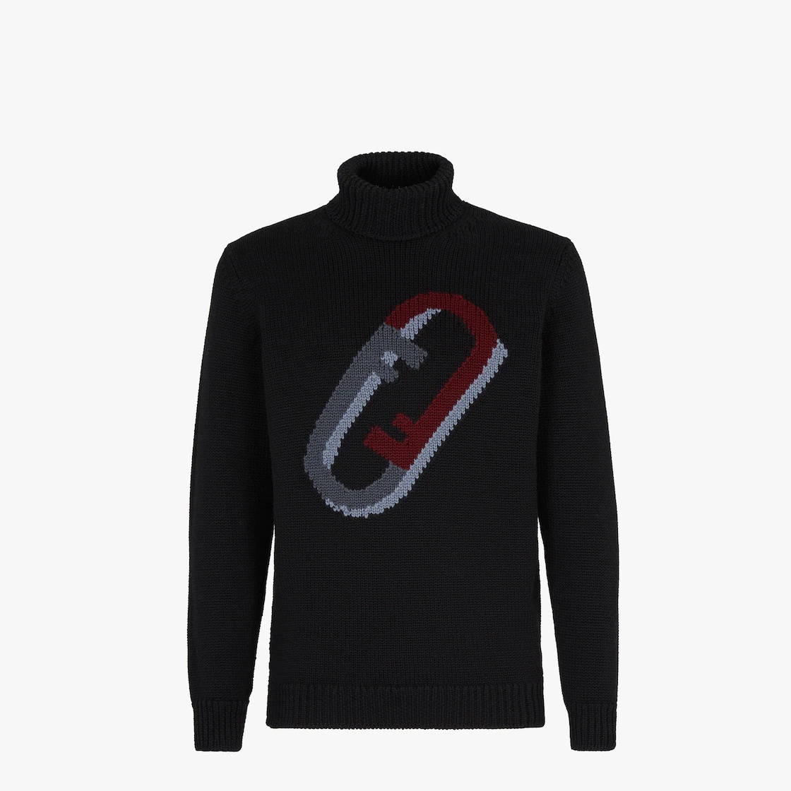 Black wool pullover - 1
