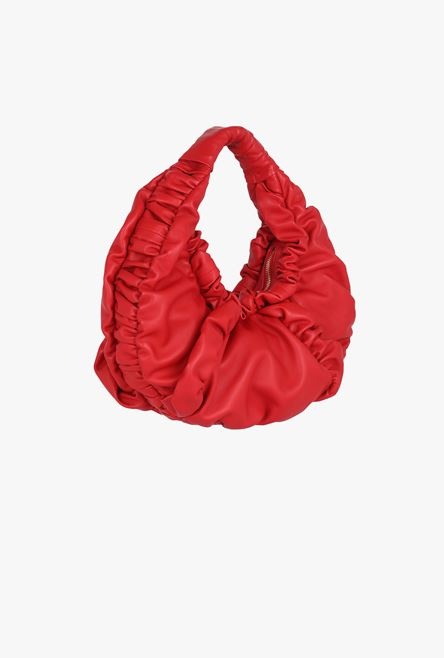 Red leather Parachute bag - 6