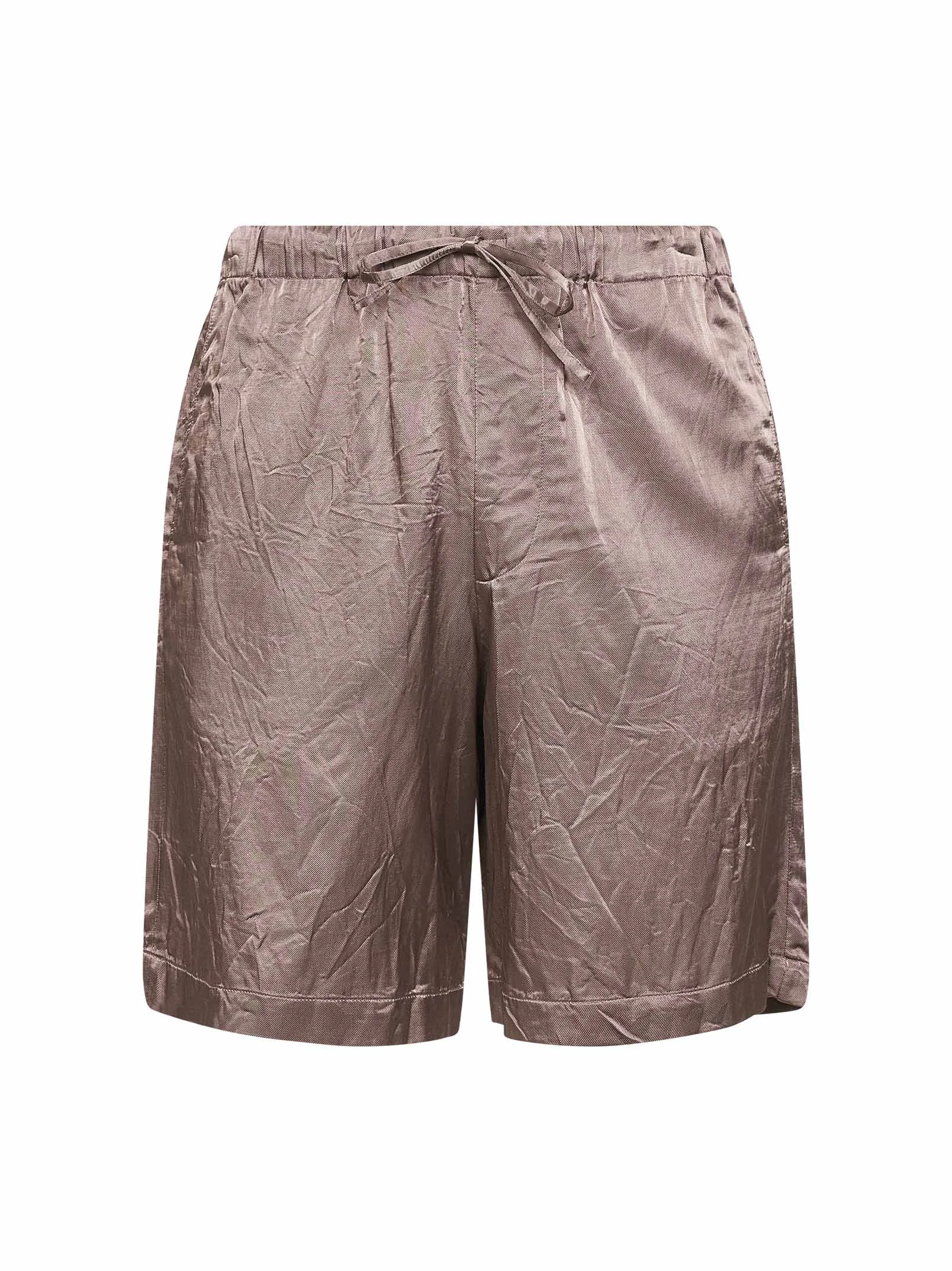 Dries Van Noten Men Old Rose Viscose And Cotton Shorts - 1