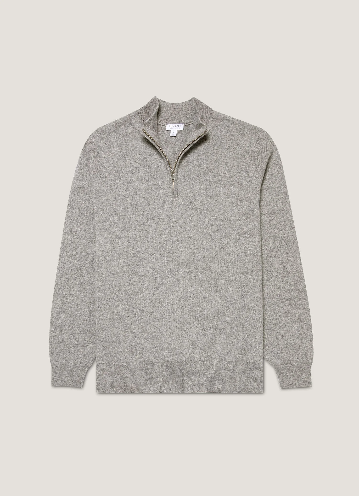 Cashmere Half Zip Jumper - 1