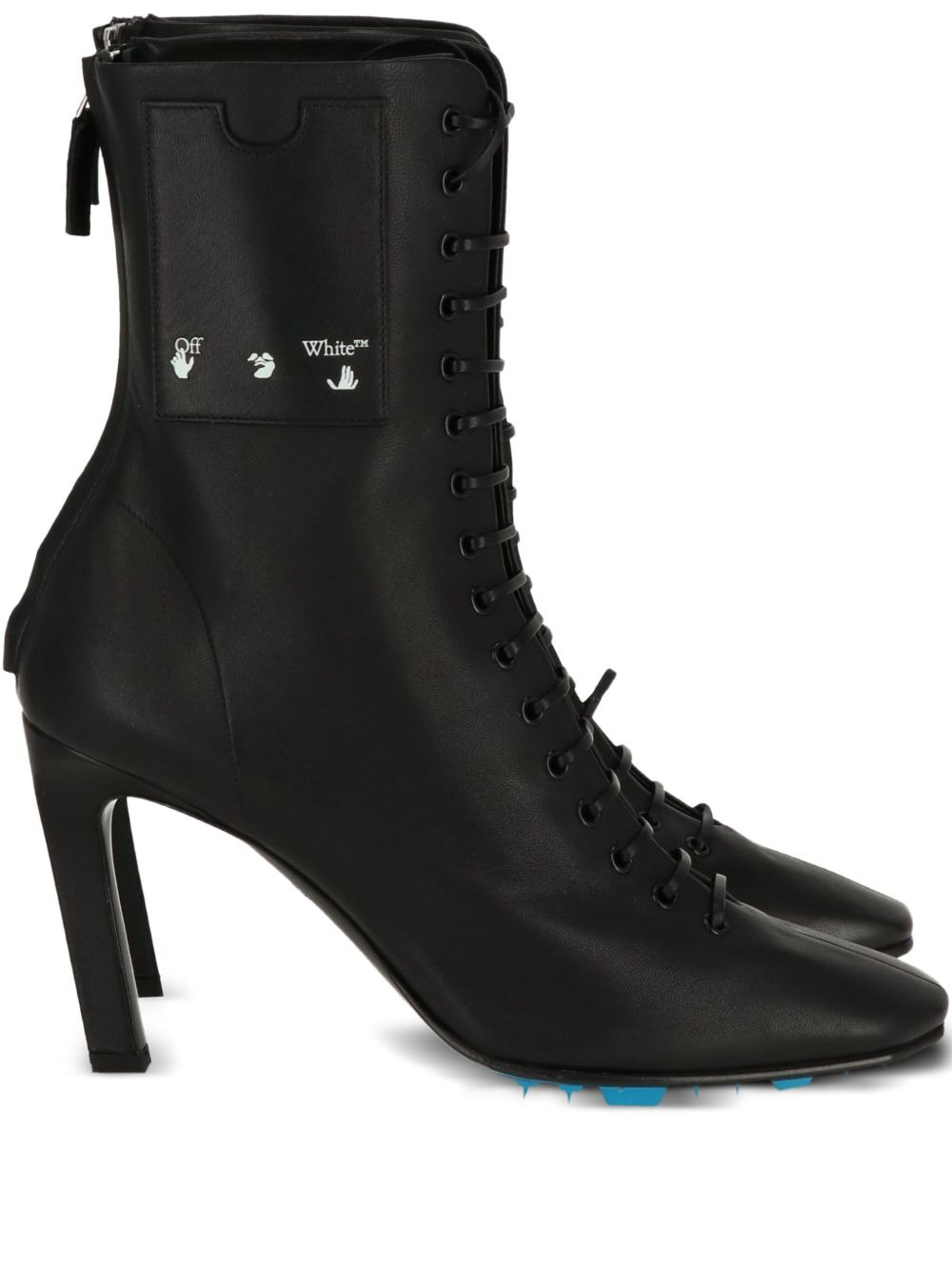 95mm lace-up stiletto boots - 1