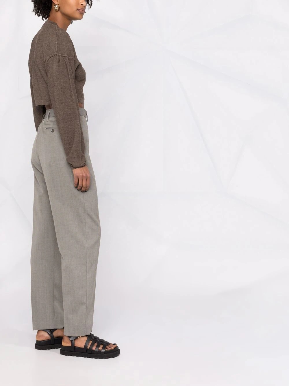 high-rise tailored trousers - 6