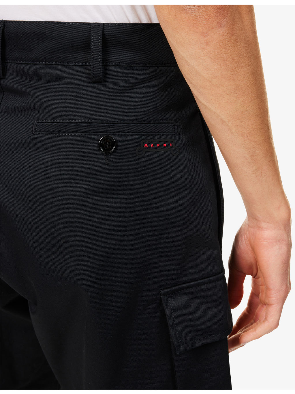 Patch-Pocket Straight-Leg Cotton Shorts - 5