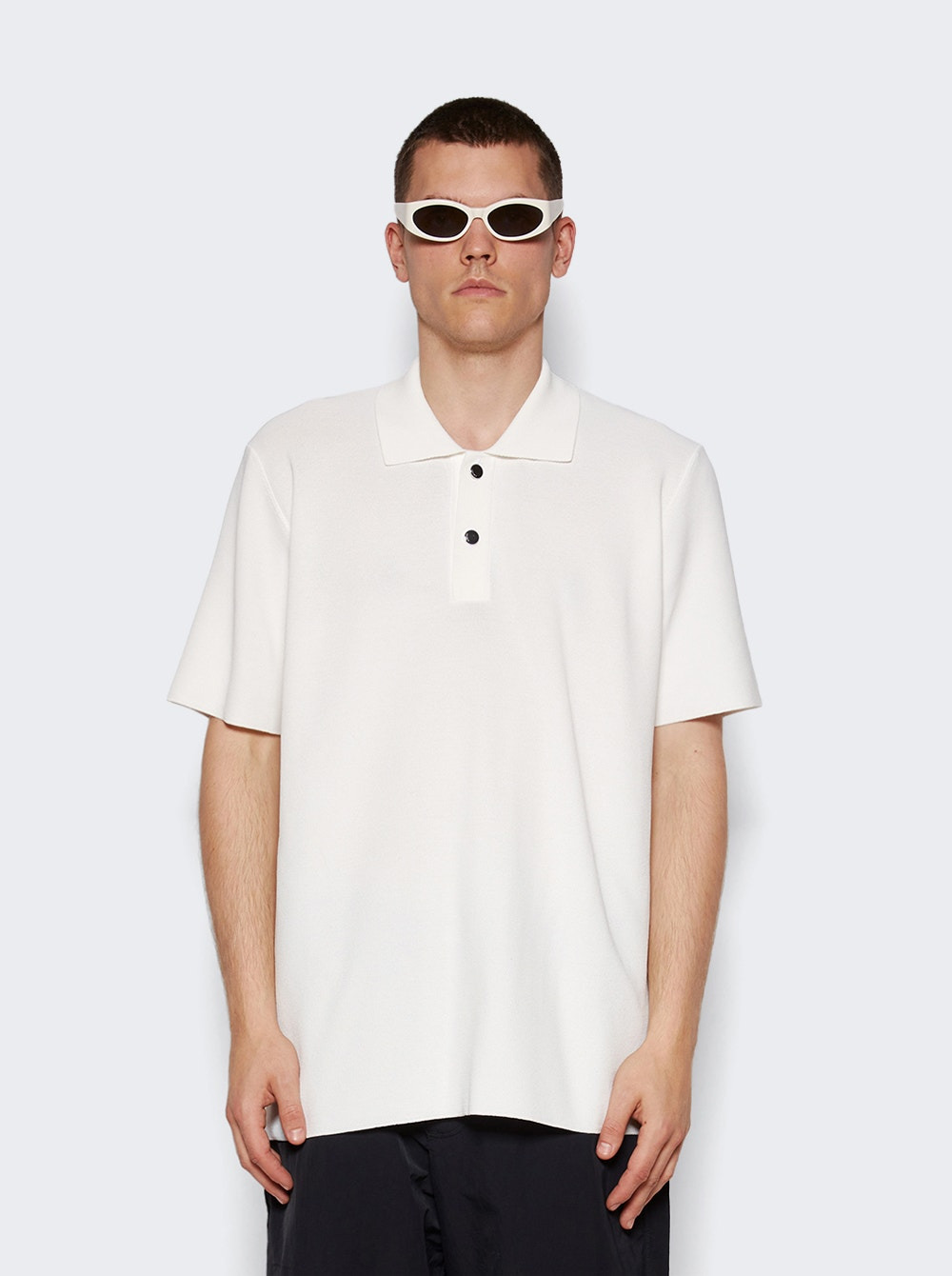 Le Polo Maille Oversized Shirt Off-white - 3