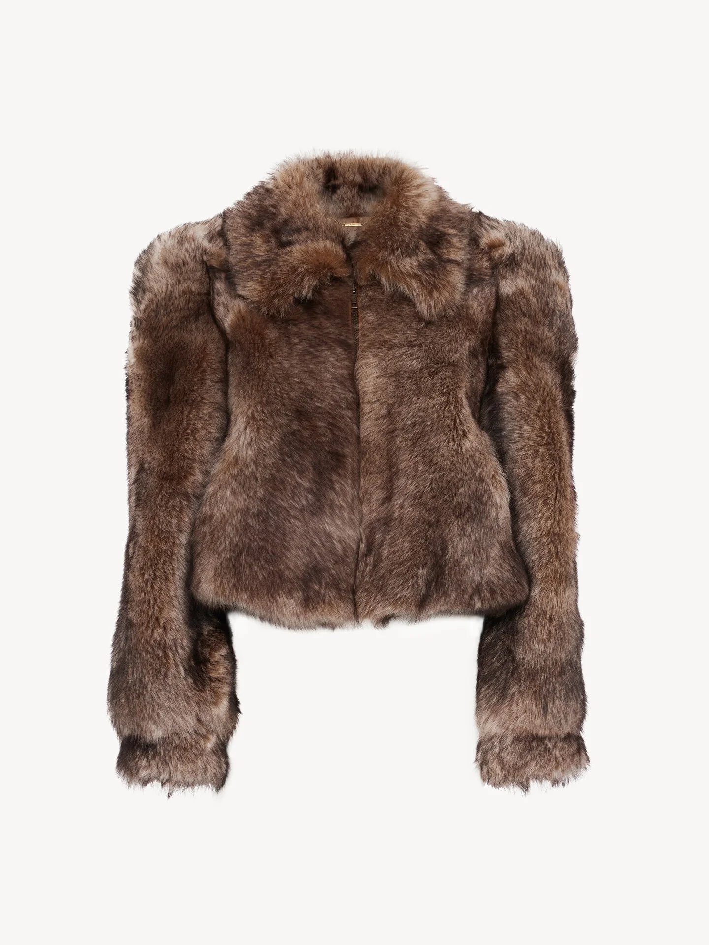 CROPPED JACKET IN SHEARLING - 1