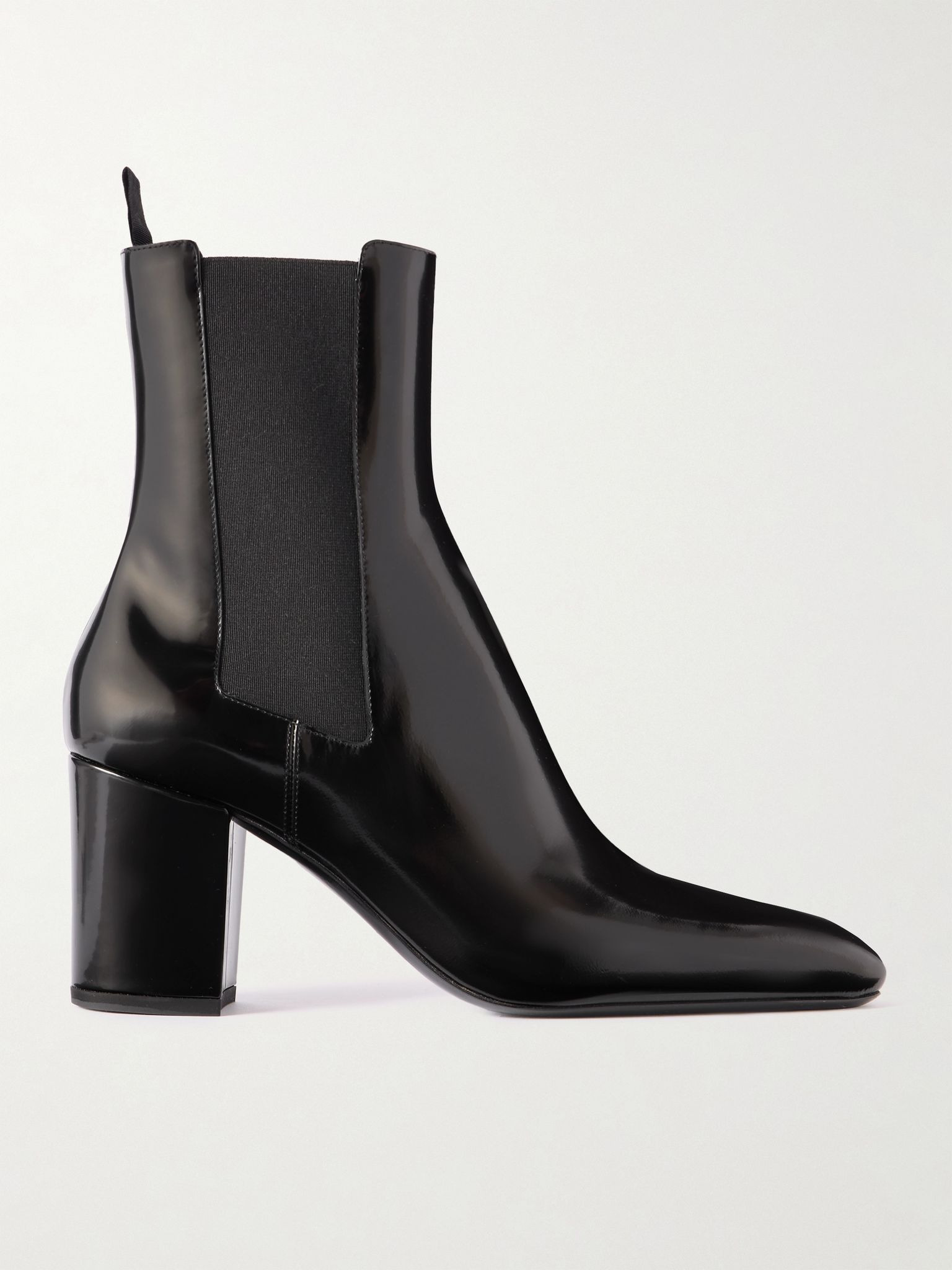 Betty glossed-leather Chelsea boots Black - 1