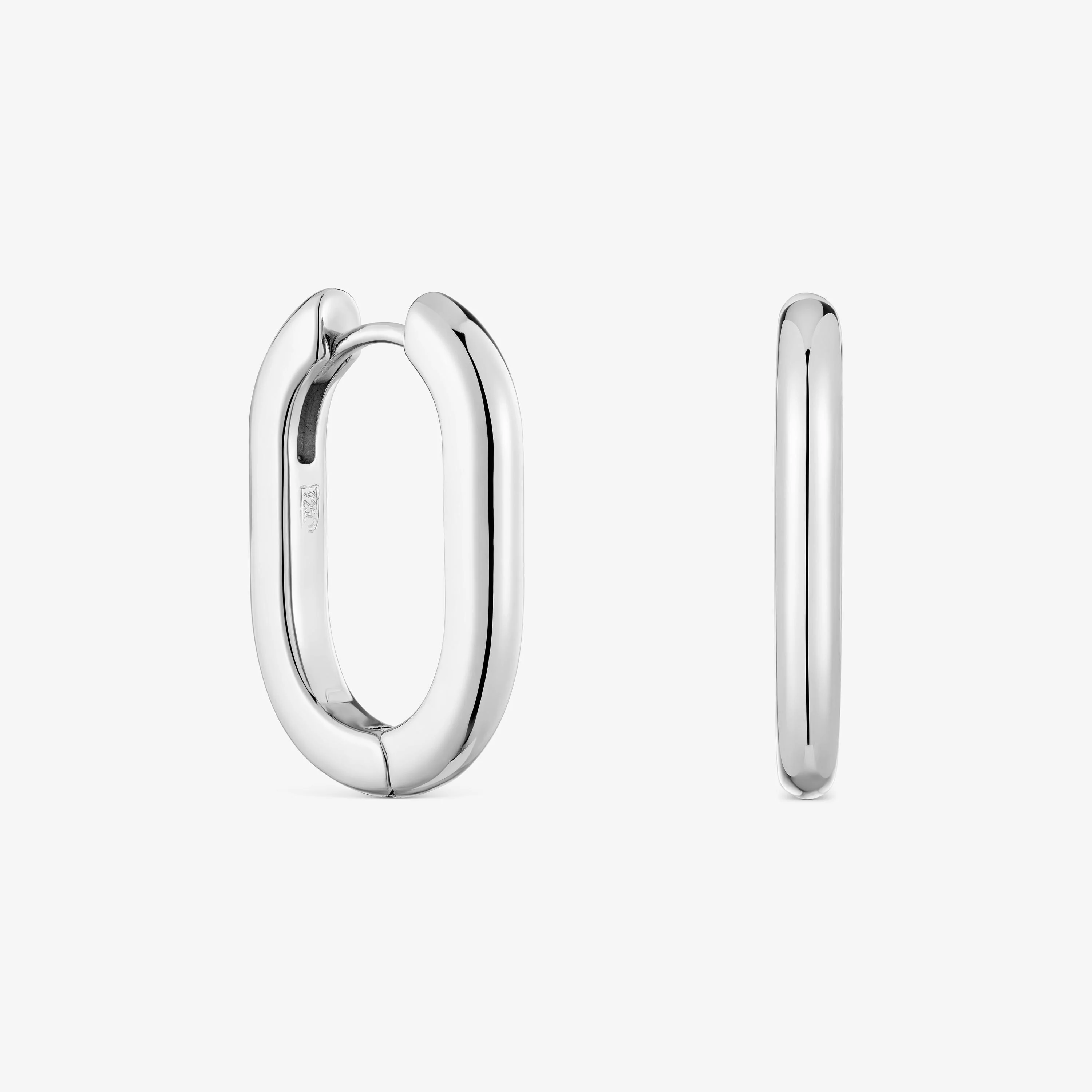 Long 22 mm silver Hoop earrings TOUS Basics - 1