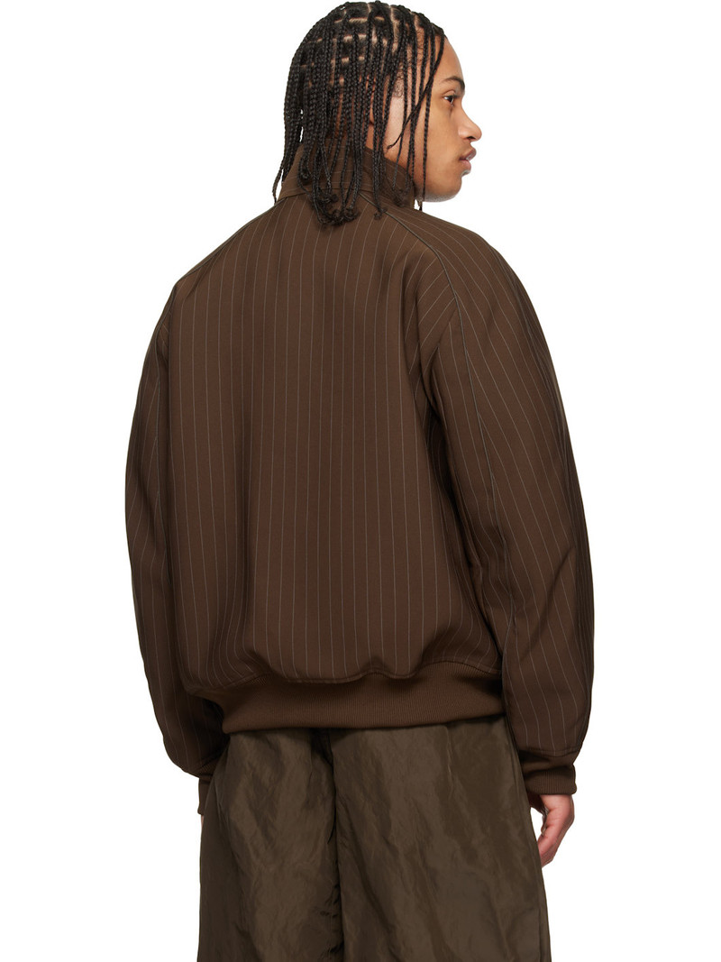 Brown Matelasse Twill Blouson Jacket 3