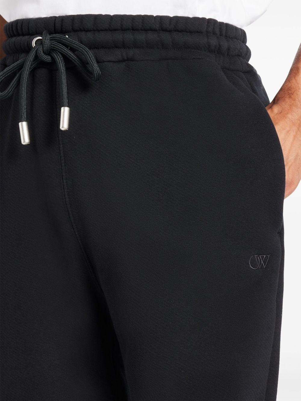 logo-embroidered track pants - 5