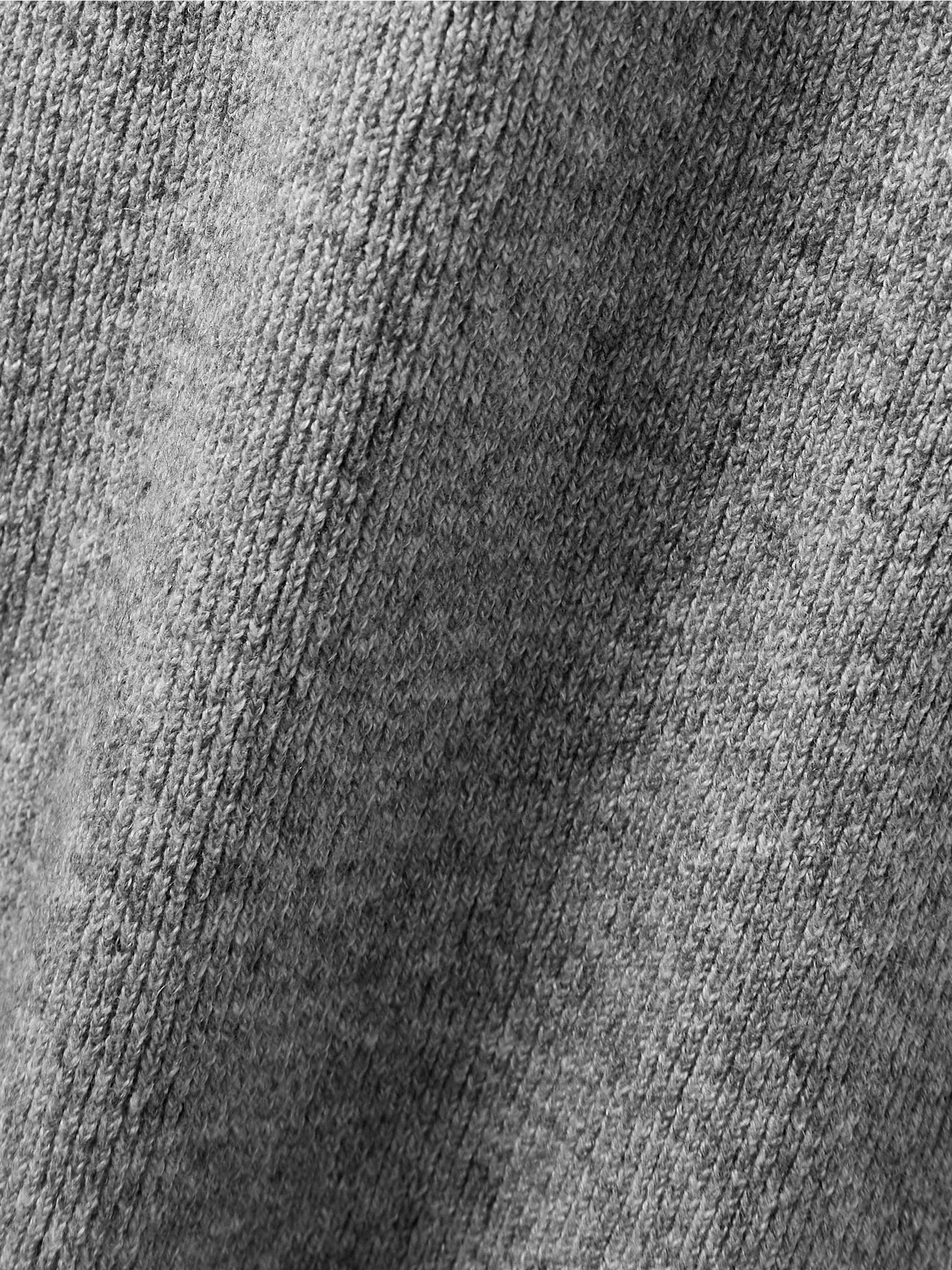 Delicash ribbed cashmere and silk-blend wide-leg pants Gray - 5
