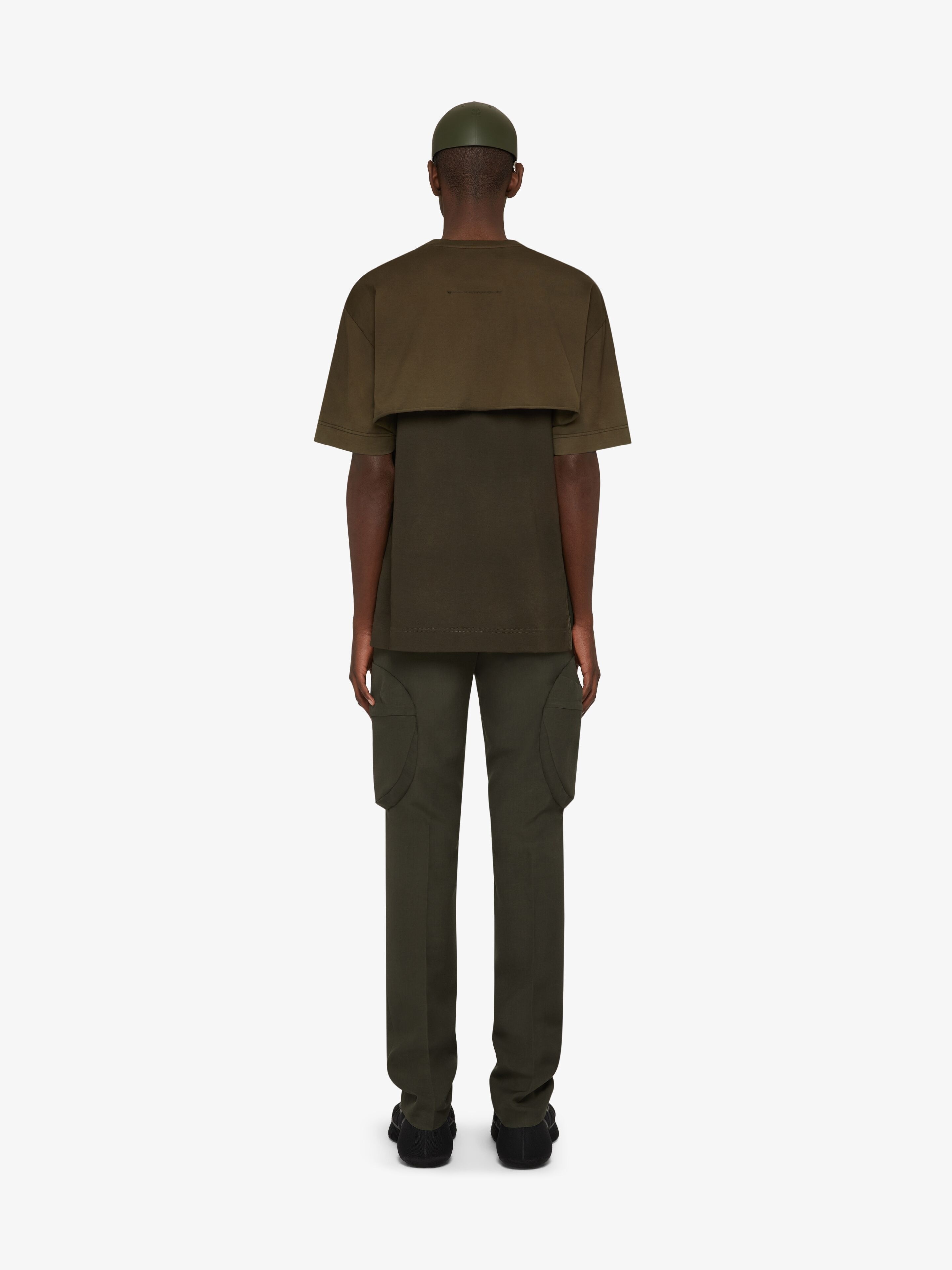 SLIM FIT CARGO PANTS IN WOOL - 4