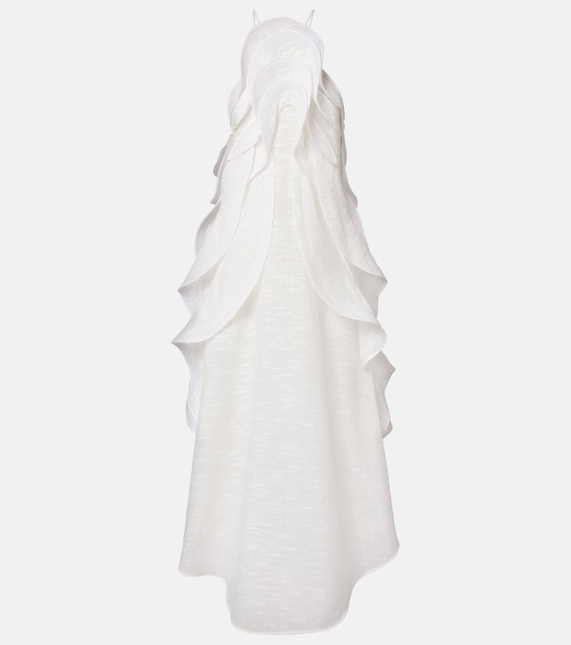 Délice Wave ruffled maxi dress 1