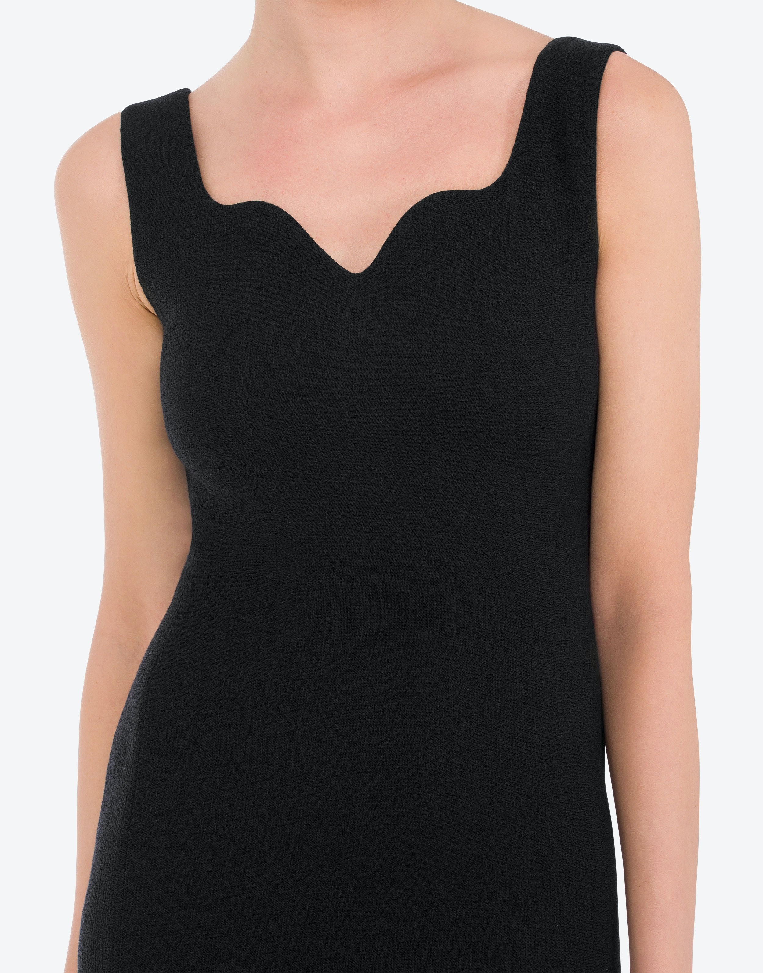 MORPHED EFFECT STRETCH CRÊPE DRESS - 4