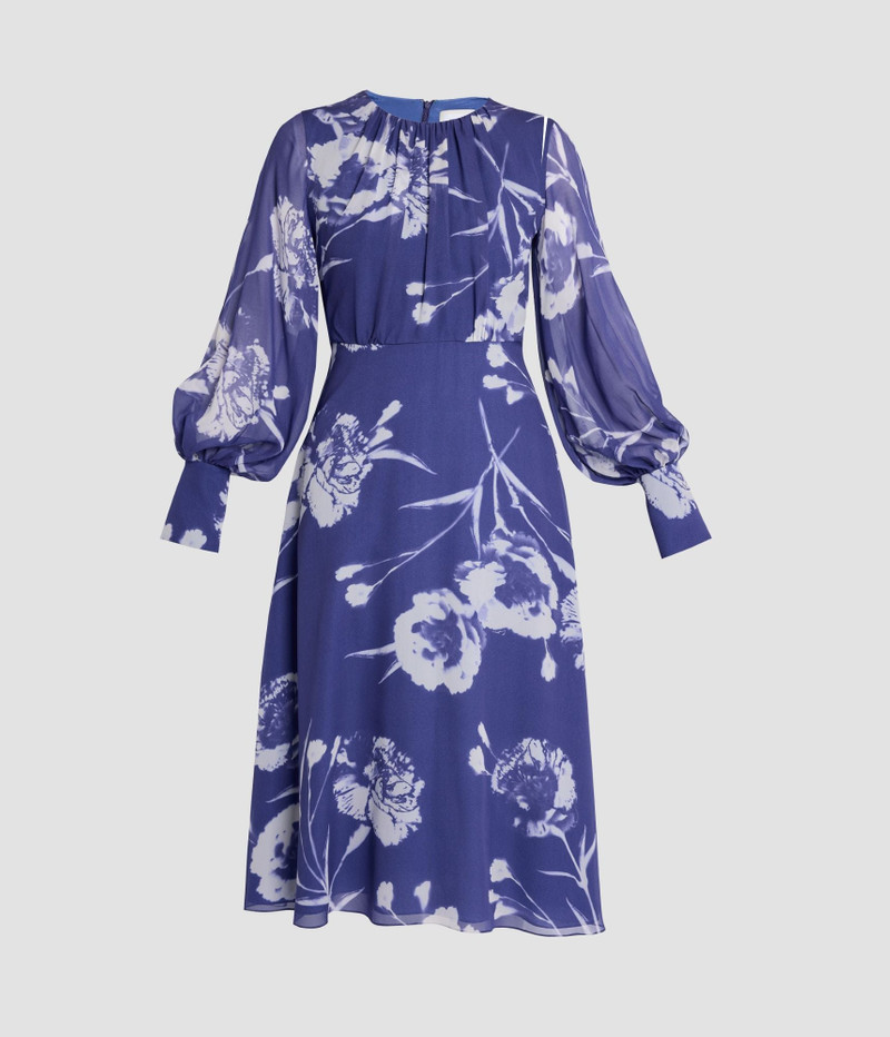 LONG SLEEVE MIDI DRESS - 1