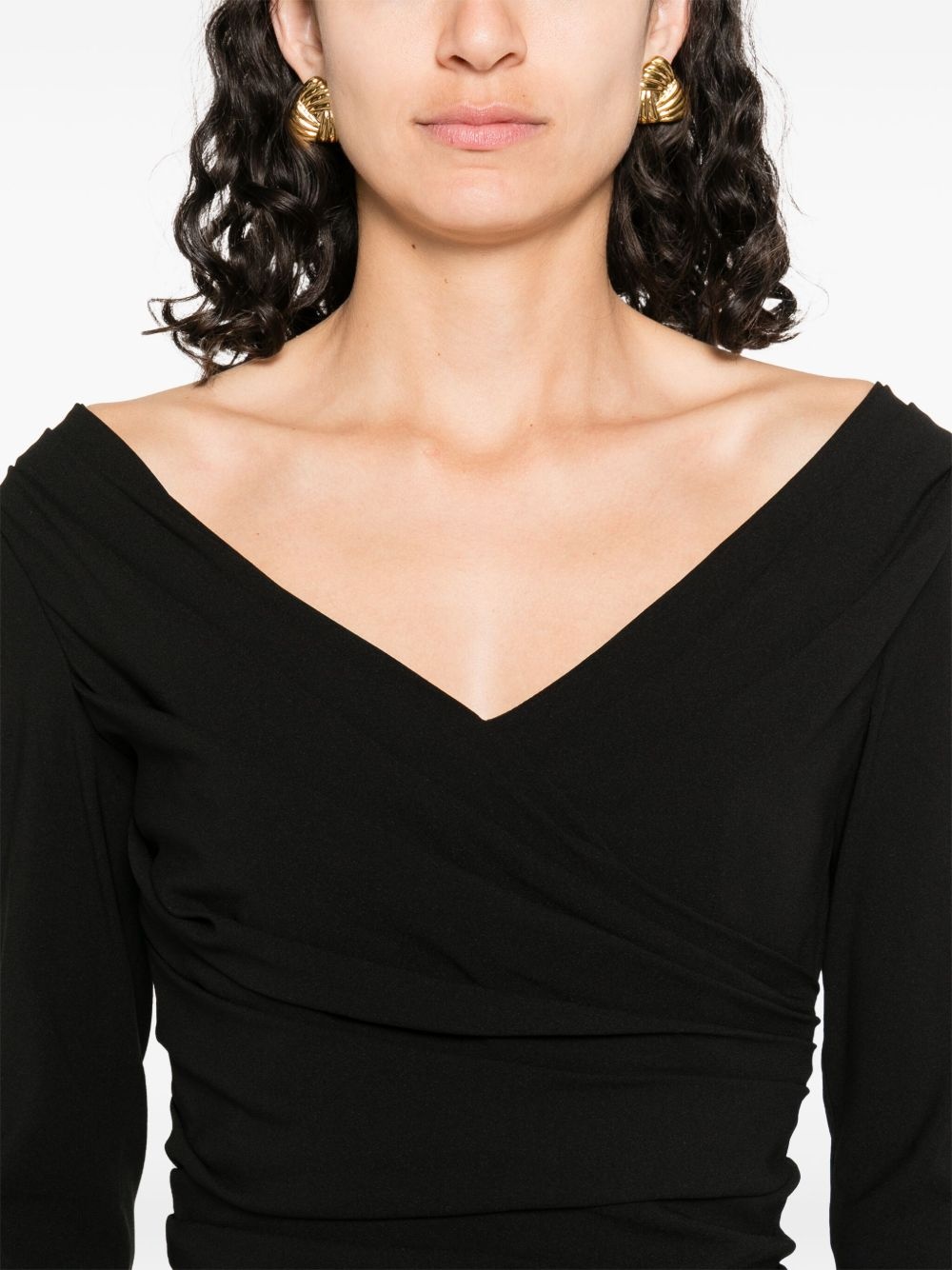 v-neck dress - 5