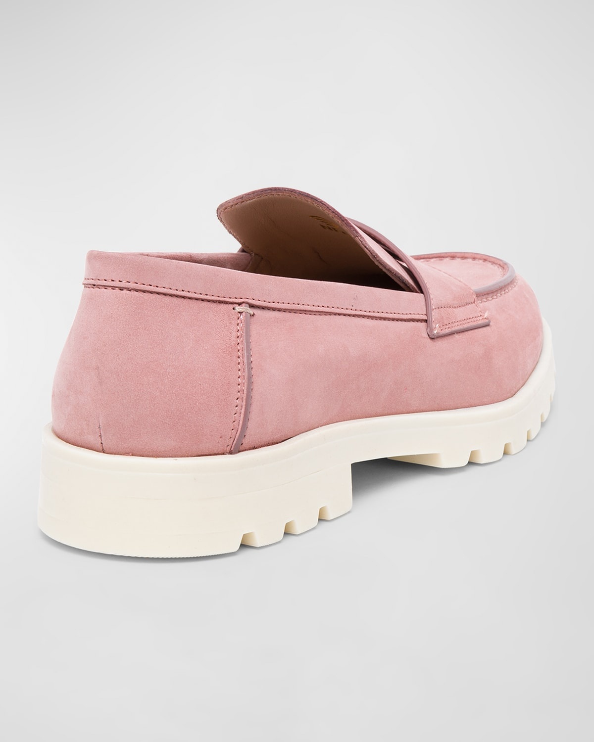 Suede Sporty Penny Loafers - 3