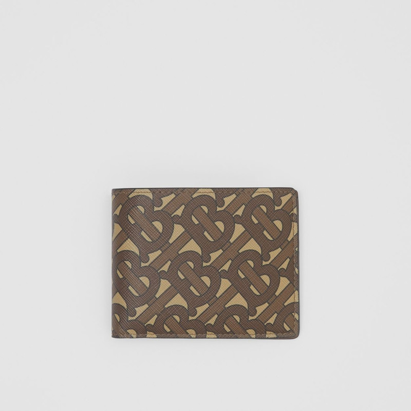Monogram Print E-canvas Bifold Wallet 1