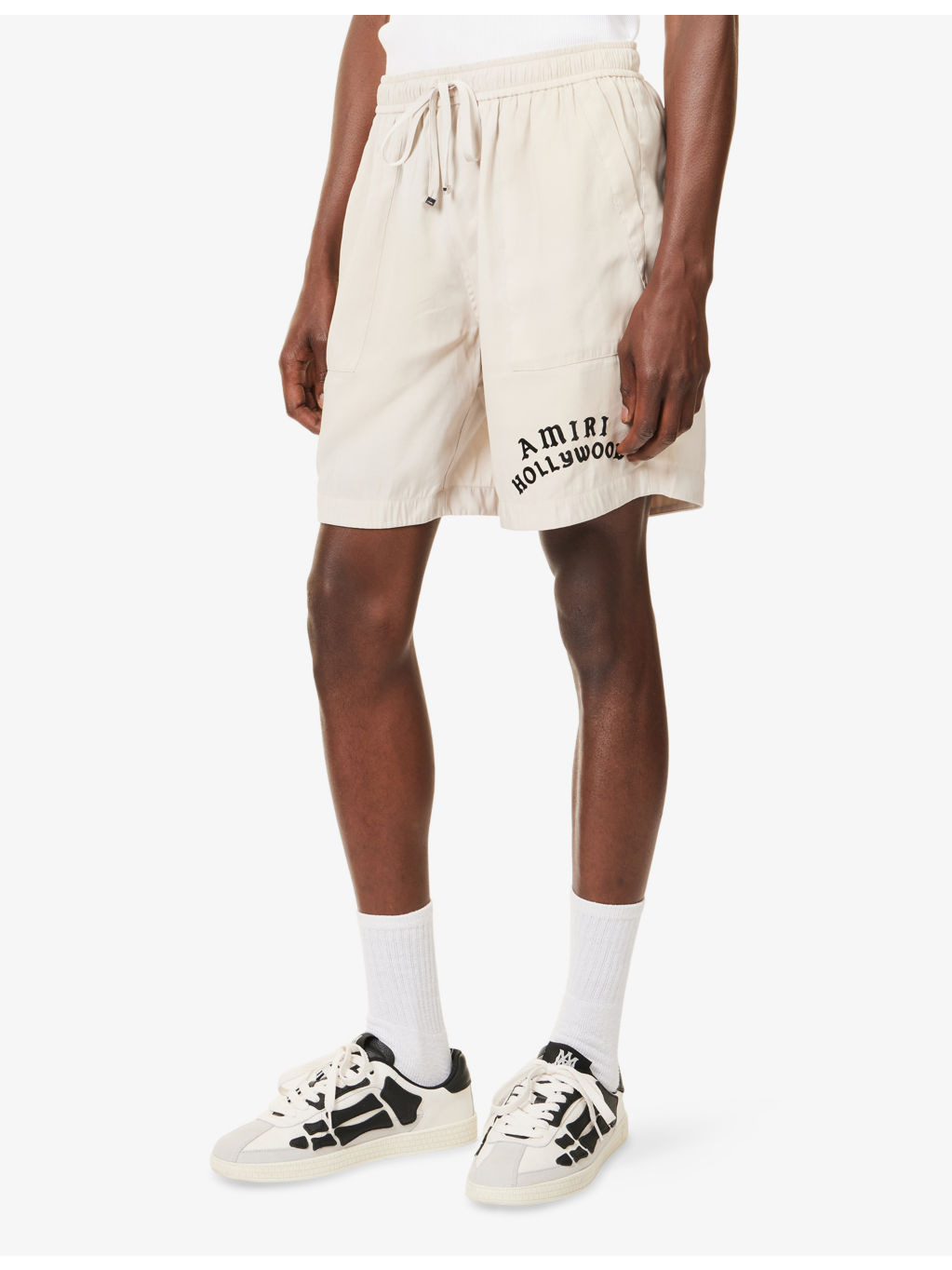 Hollywood Drawstring Silk Shorts - 3
