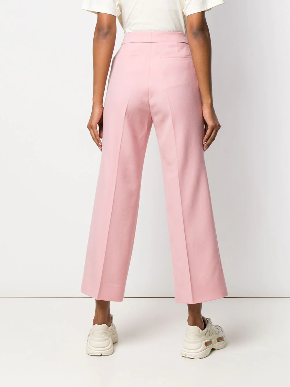 straight cropped trousers - 4