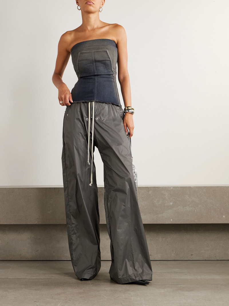 Rick Owens DRKSHDW Geth Belas shell wide-leg pants Gray outlook