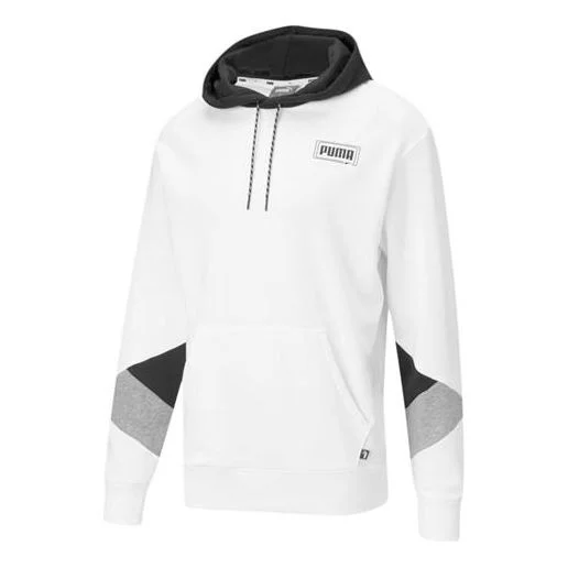 PUMA Rebel Color Match Knitted Sports Hooded Sweater White 588868-02 - 1