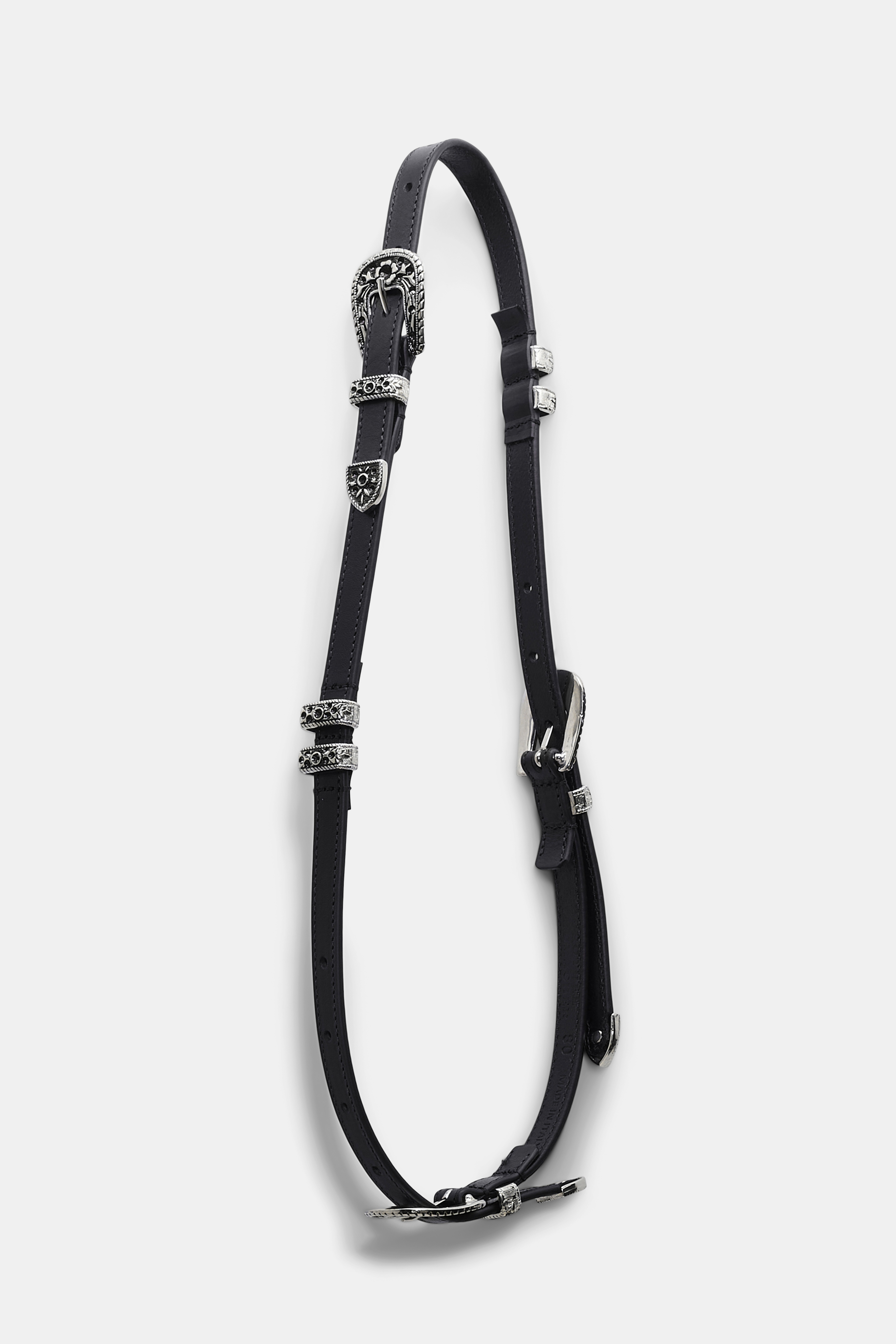 WESTERN COOLNESS multi buckle belt - 5