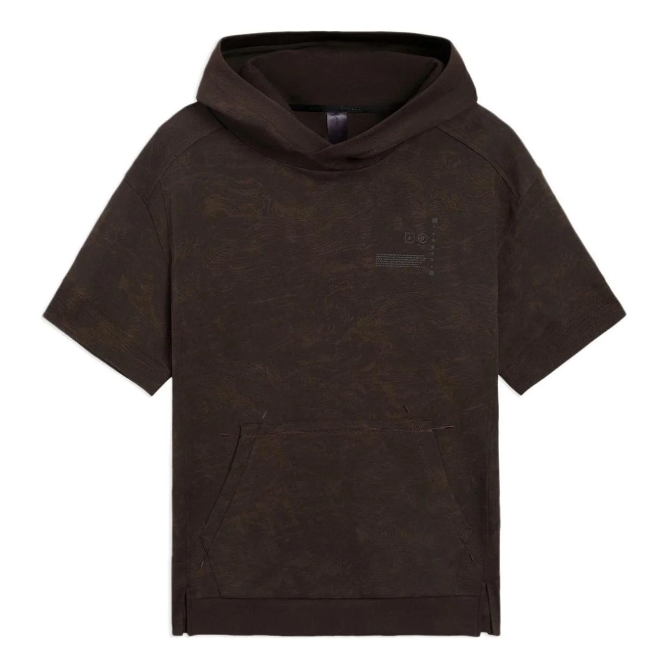Li-Ning x Jackie Chan Short Sleeve Hoodie 'Dark Brown' AMBS045-2 - 1