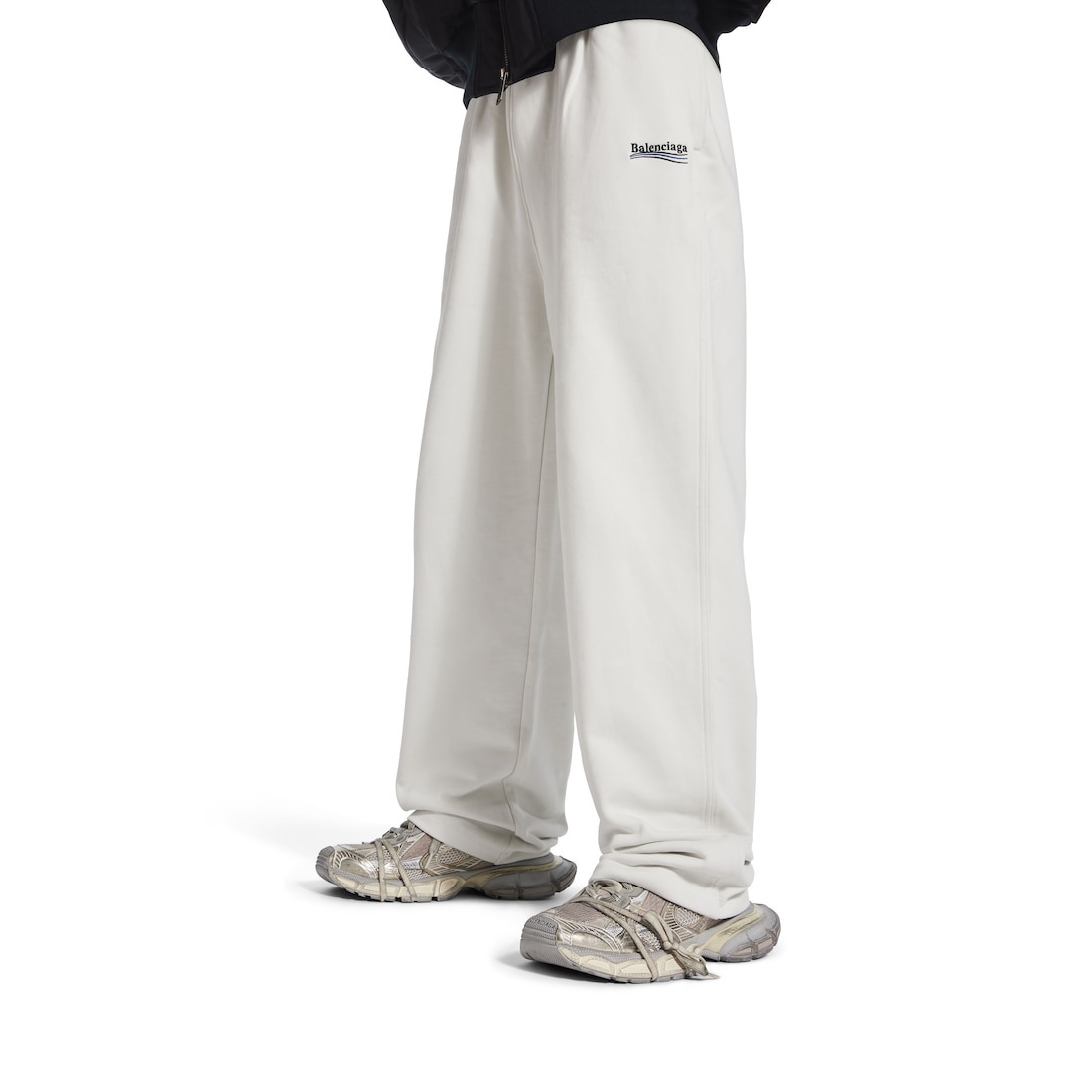 Men's Political Campaign Jogging Pants in White - 6