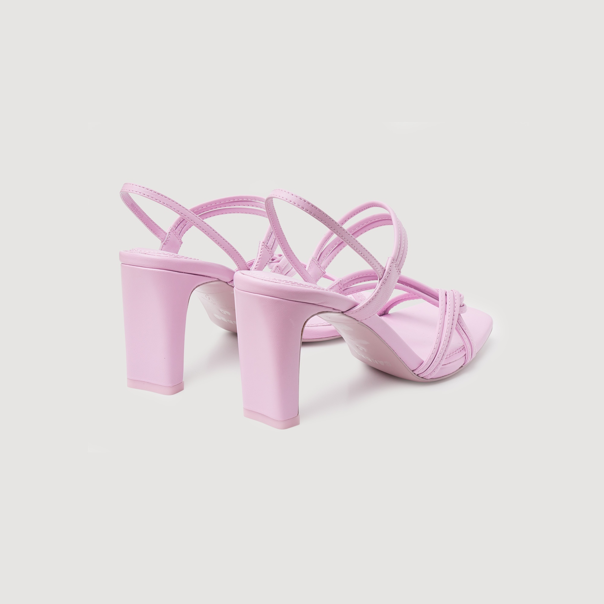 Heeled leather sandals - 3