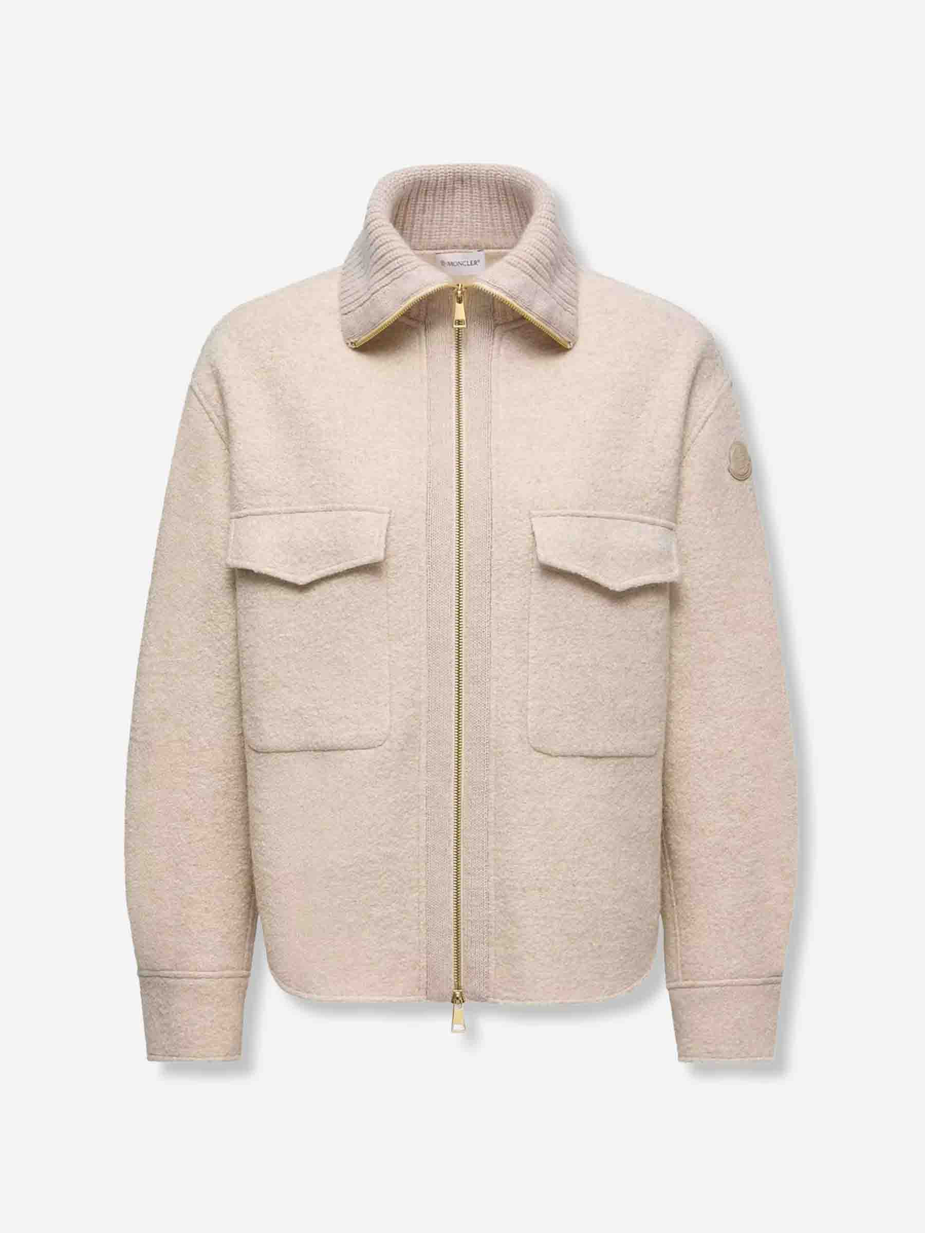BOUCLÉ WOOL JACKET - 1