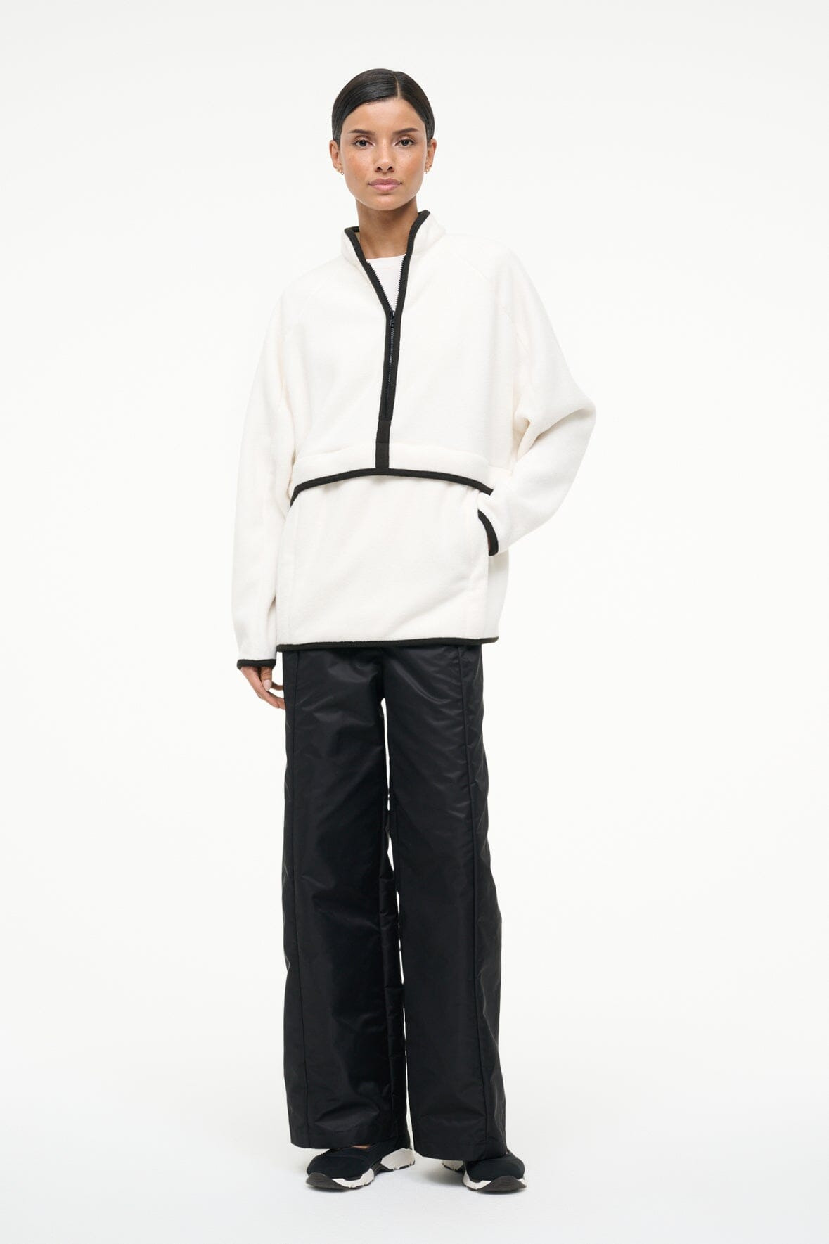 STAUD GRAF PULLOVER IVORY BLACK - 2