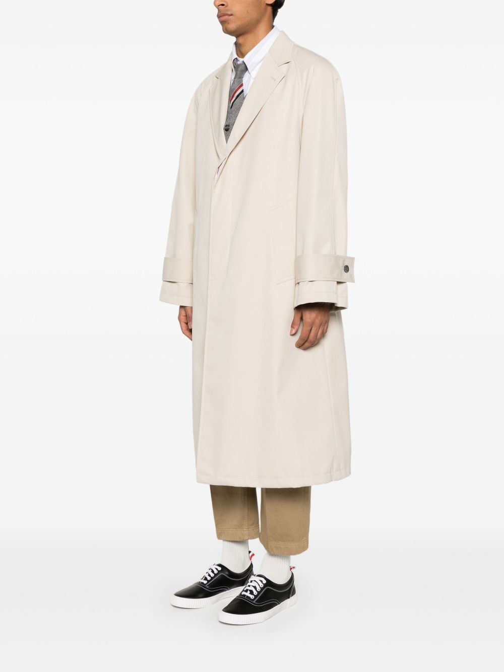 cotton raglan coat - 3