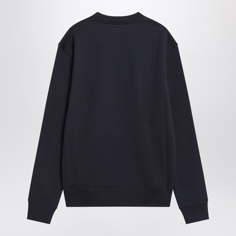 Ami Paris Ami De Coeur Navy Blue Sweatshirt Men - 2