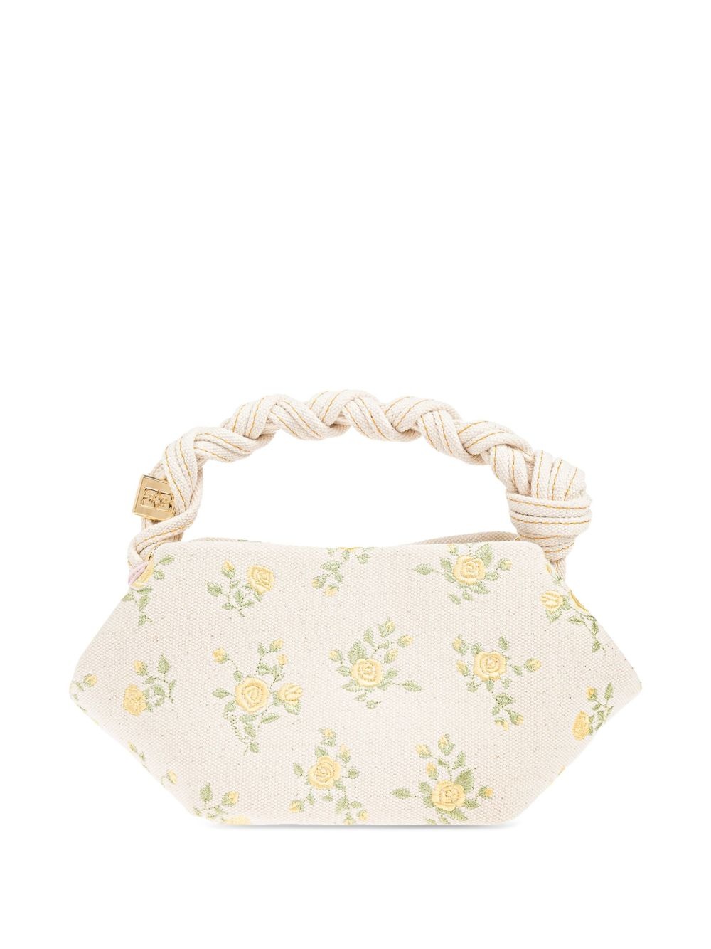 floral-embroidered tote bag - 3