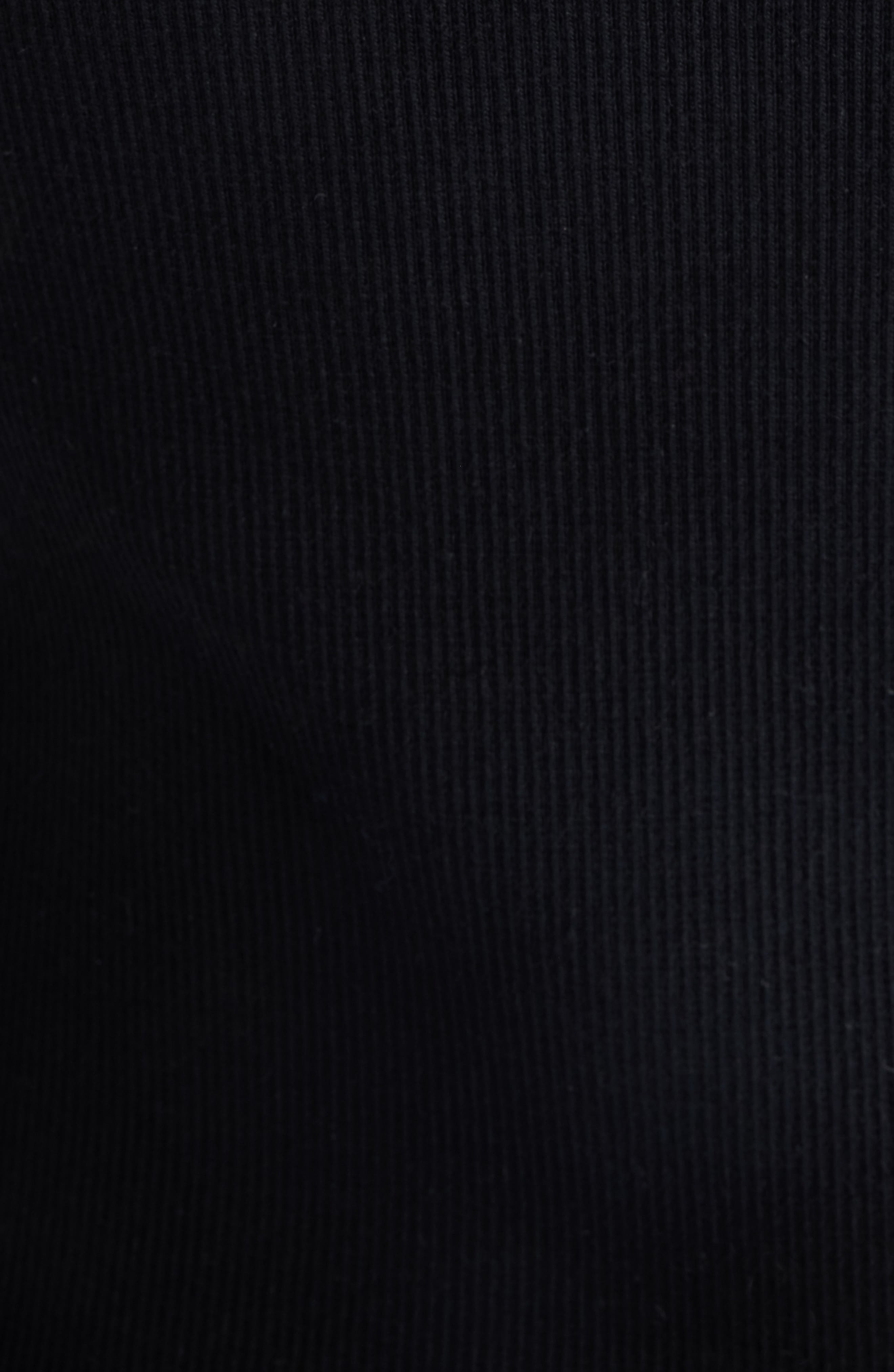 Courrèges Buckle '90s Stretch Cotton Rib Tank in Black at Nordstrom - 6