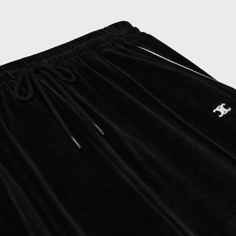 TRIOMPHE FLARED JERSEY TRACK PANTS IN VELVET JERSEY 3