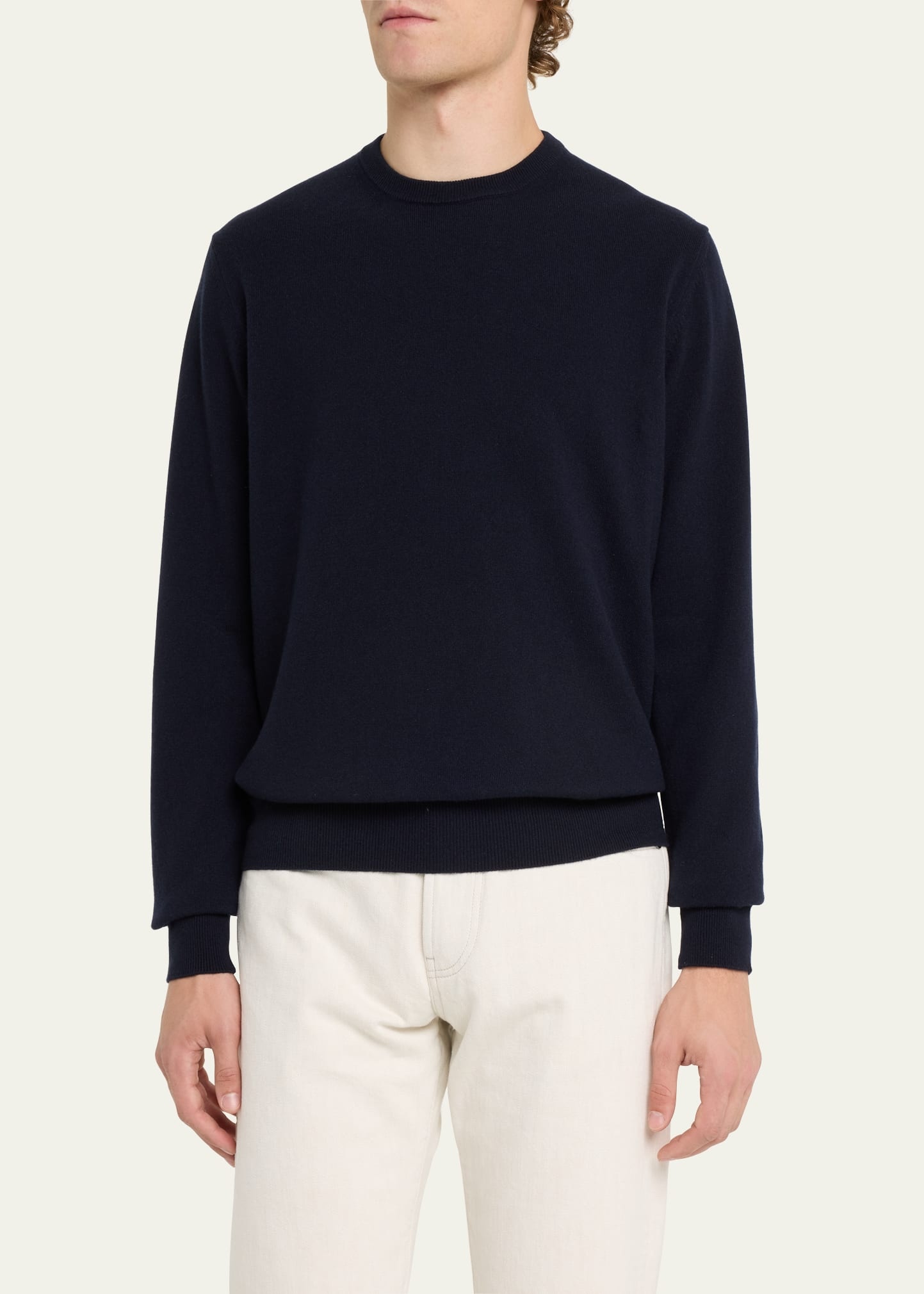 Men's Baby Cashmere Crewneck Sweater - 4
