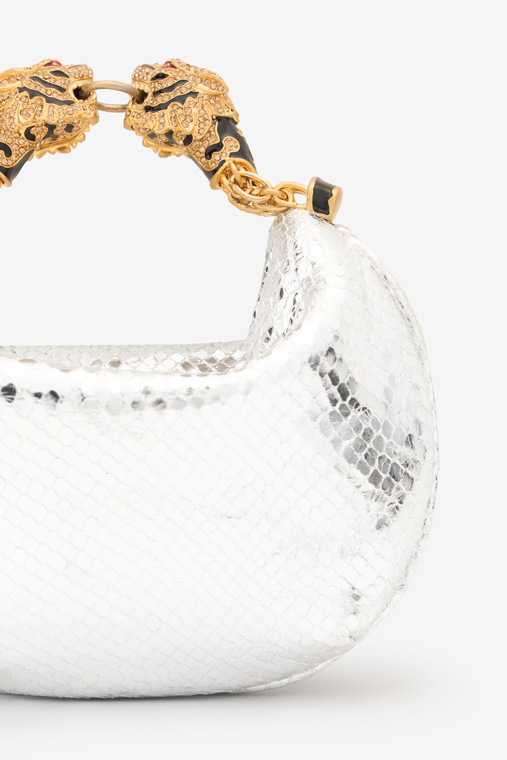 Mini Hobo Roar Bag With Snake Print - 4