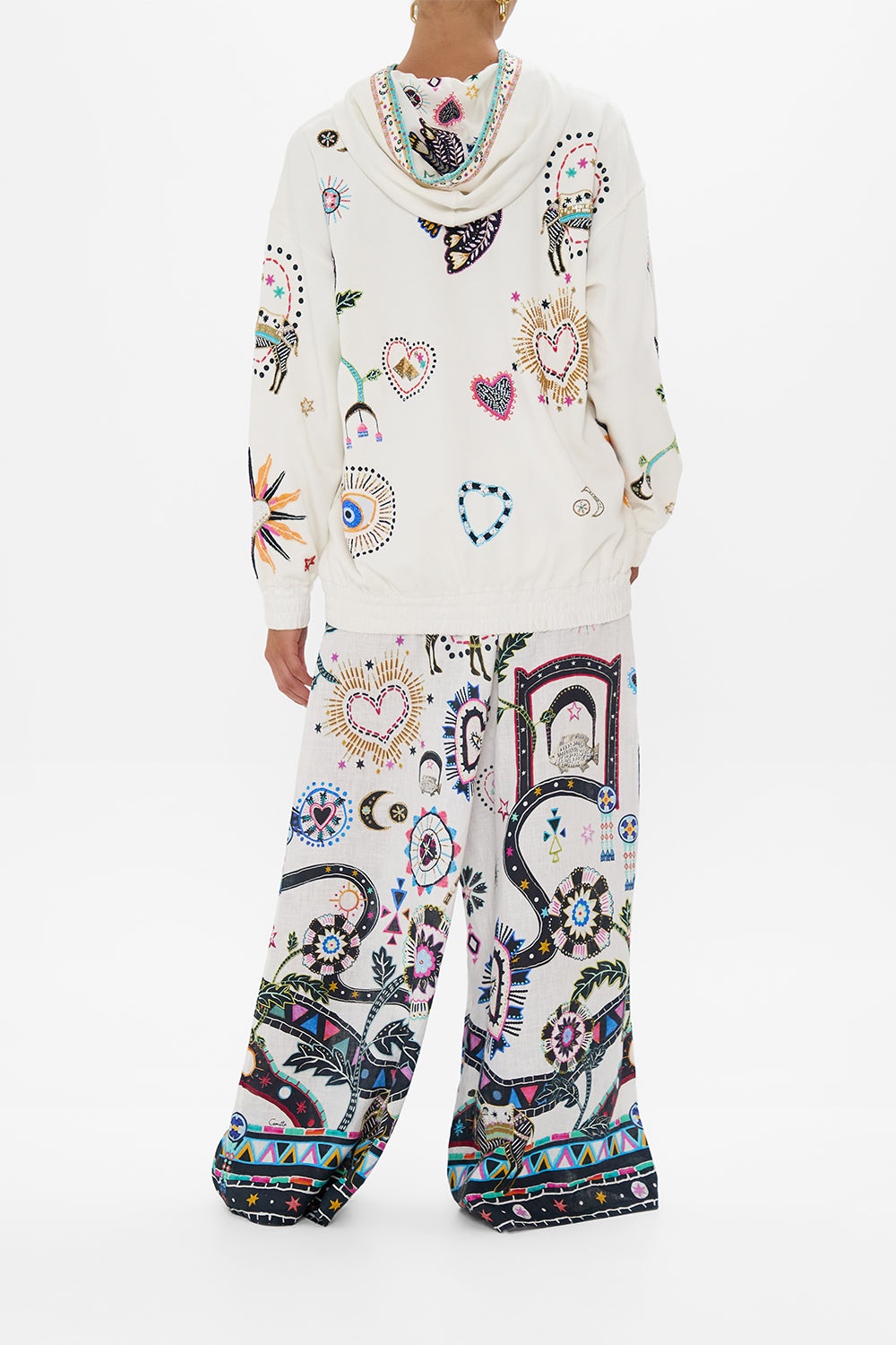 SILK BAND OVERSIZED HOODIE WITH POCKETS - 3