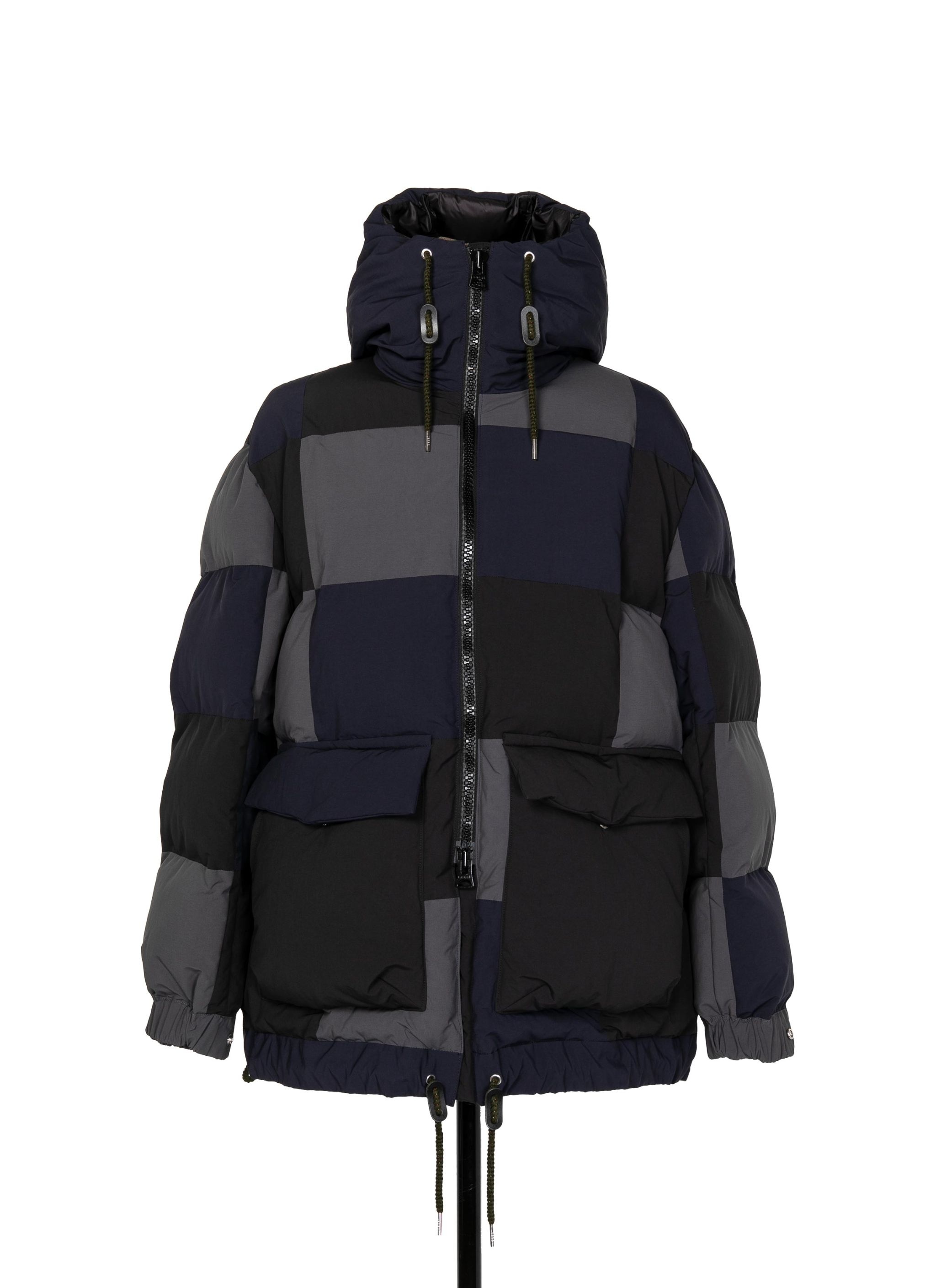 Patchwork Padded Blouson - 1