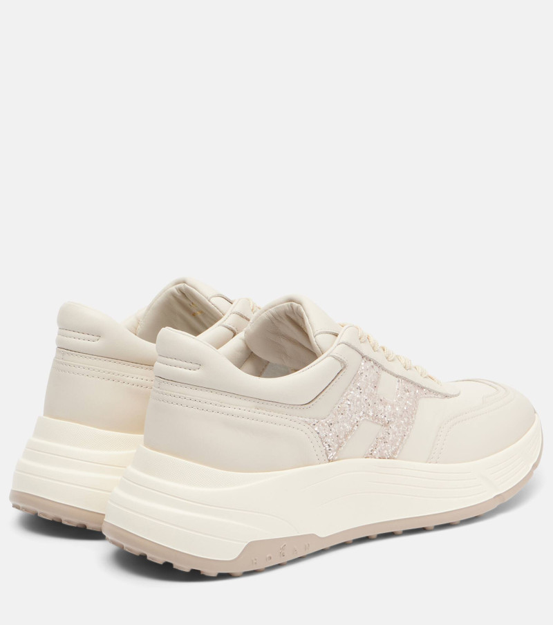 H669 glitter leather sneakers 2
