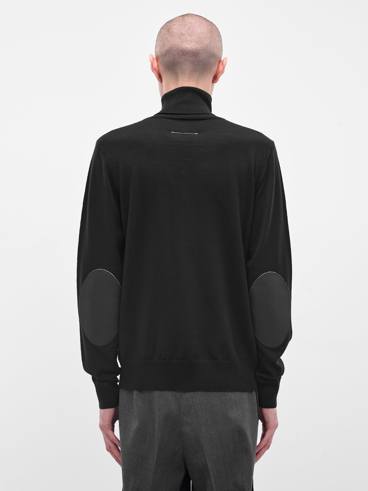 Black Wool Turtleneck Sweater - 3