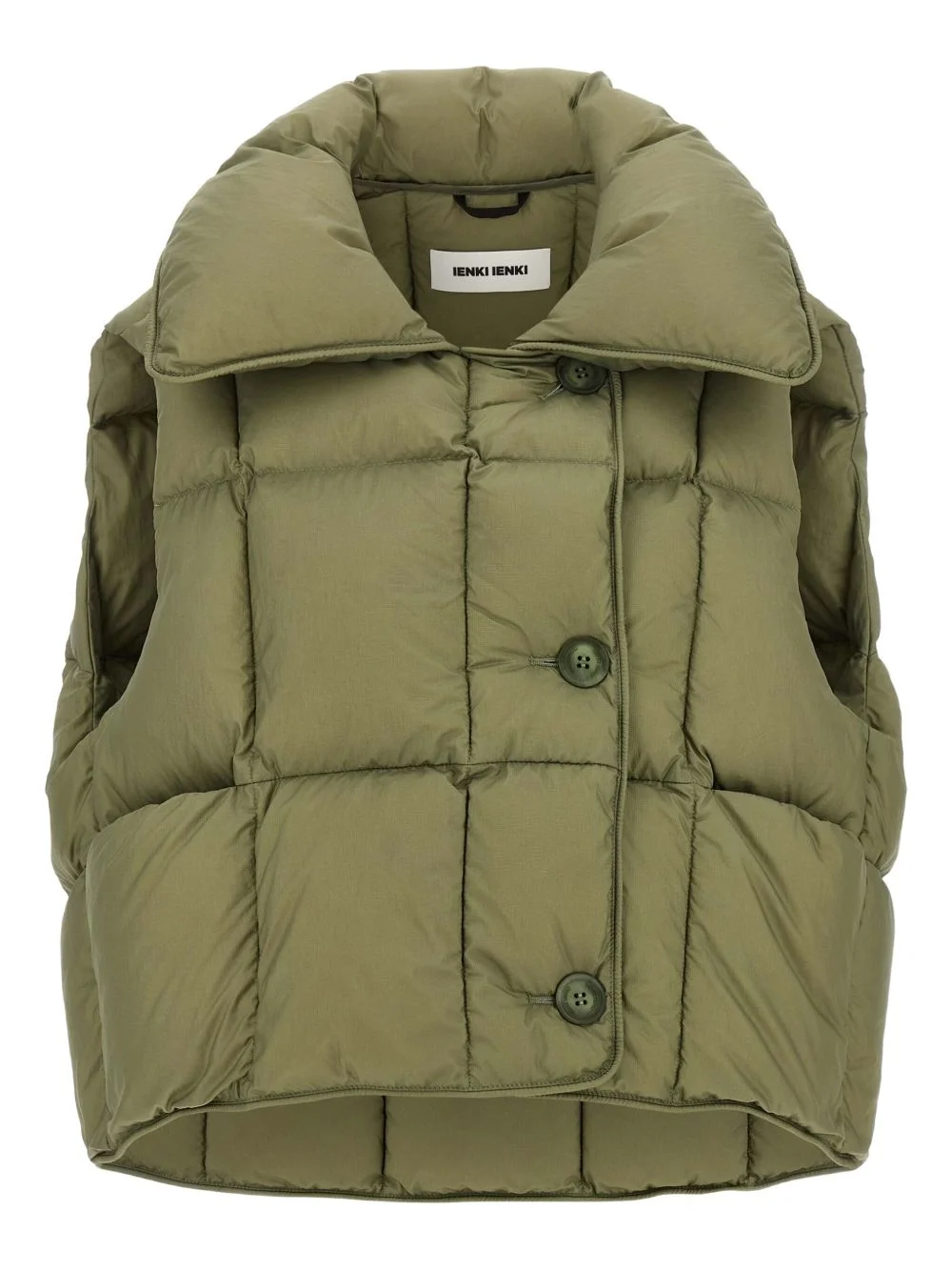 Cozy Cloud quilted pillow-collar vest - 1