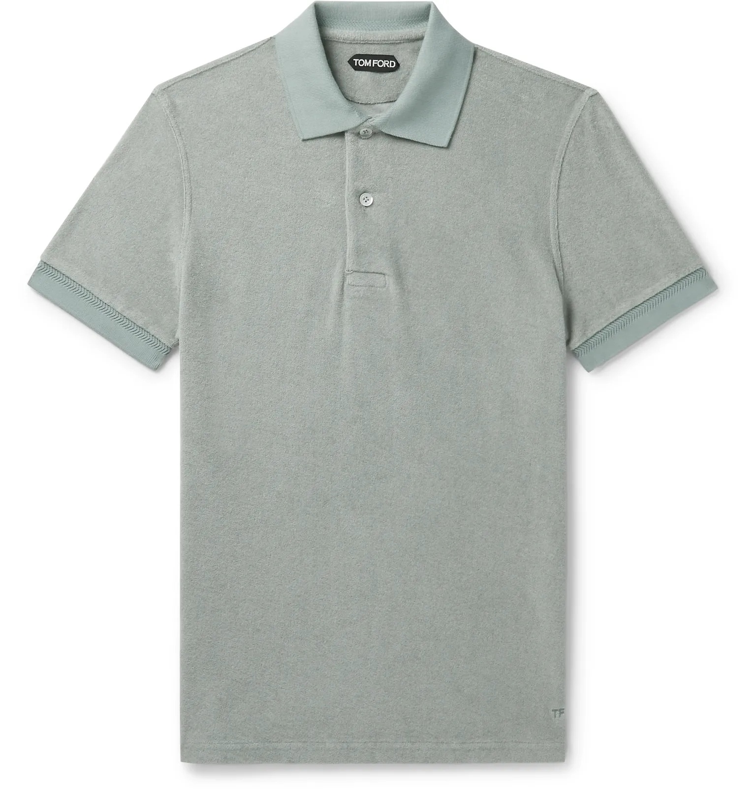 Slim-Fit Cotton-Terry Polo Shirt - 6