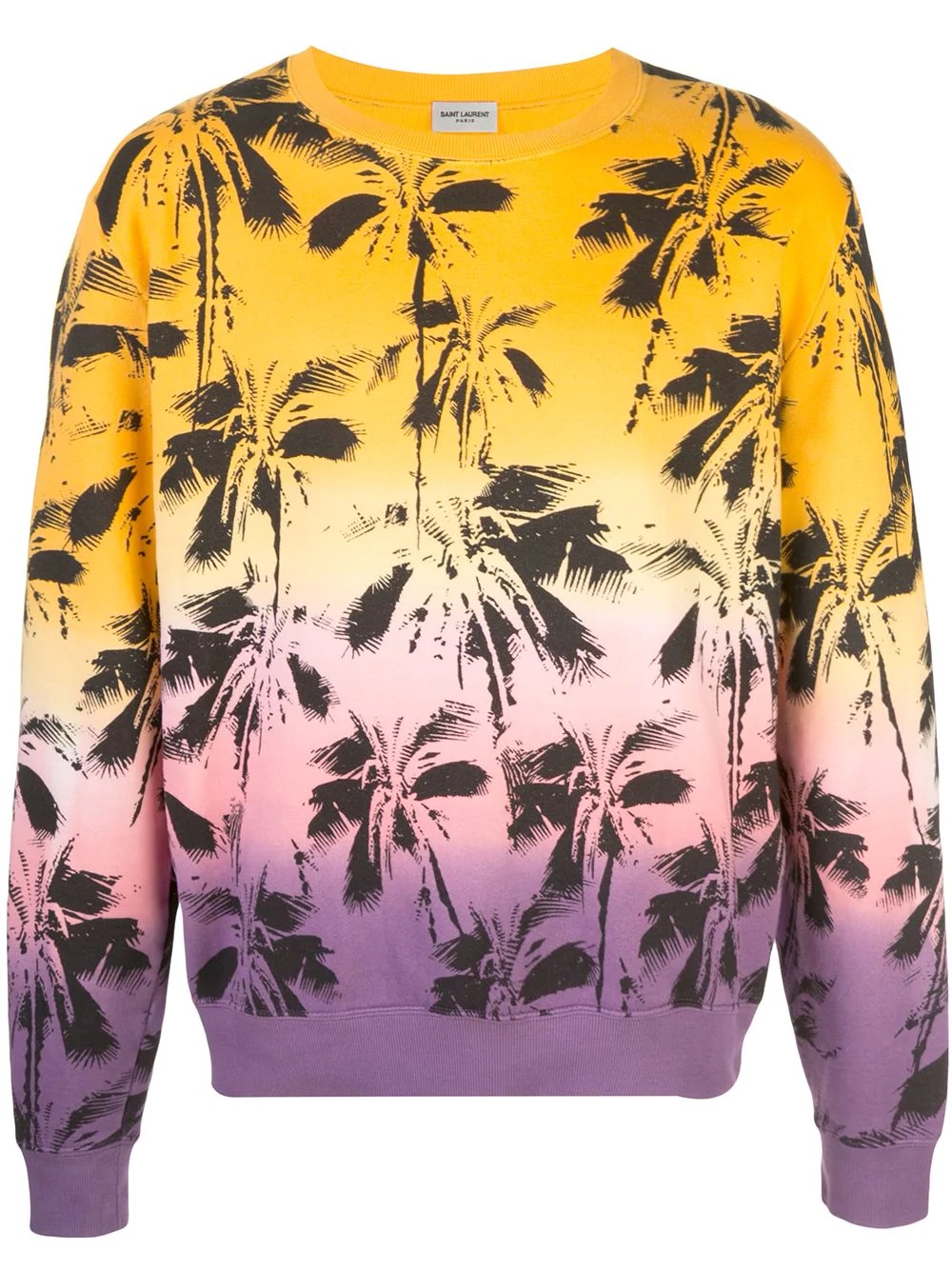 palm trees print sweatshirt - 1