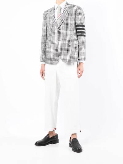 Thom Browne check single-breasted blazer outlook