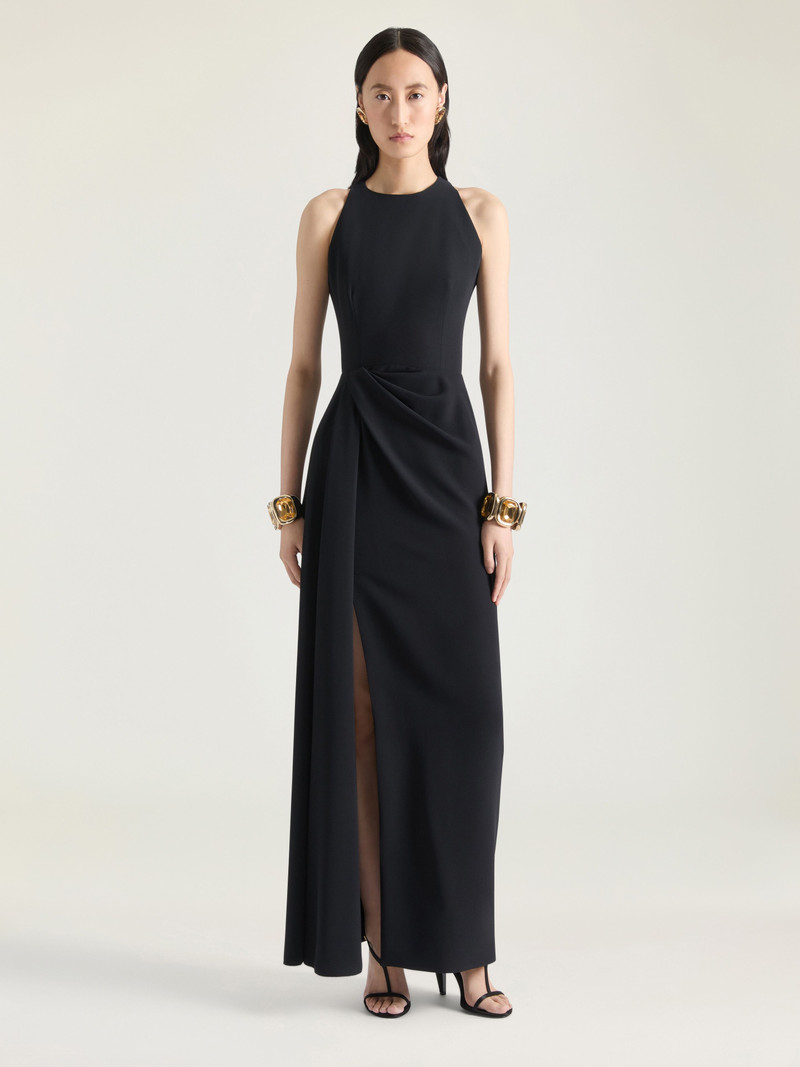Givenchy DRAPED HALTERNECK EVENING DRESS IN CREPE CADY outlook